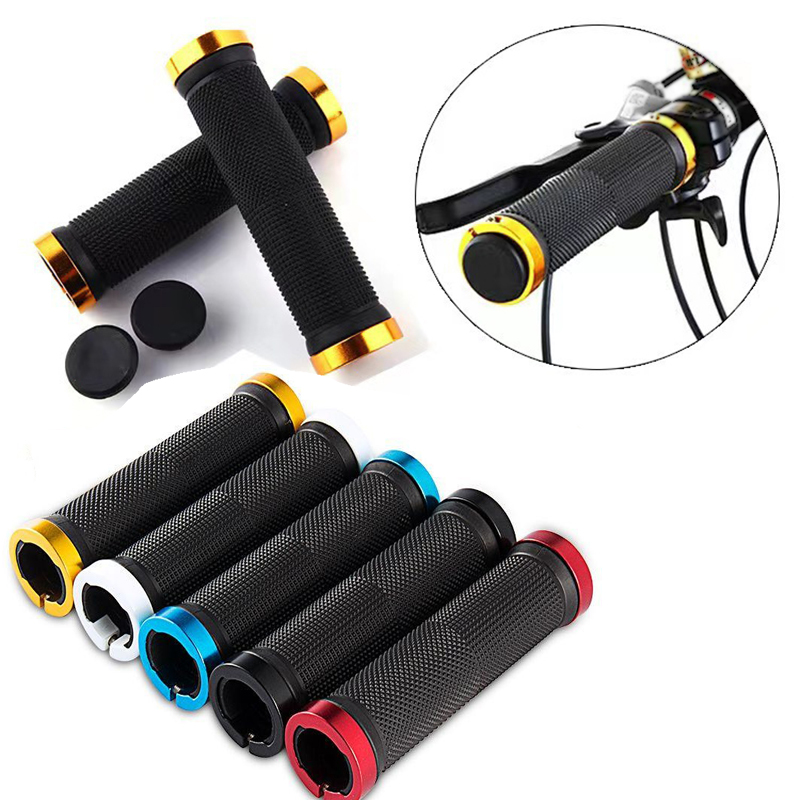 Commuter Bike Lock - 1 Para Gumowych Chwytów Rowerowych MTB